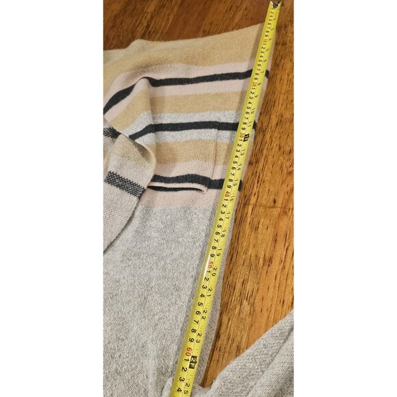 Fortune & Ivy Cardigan Sweater Striped Long Sleeve Open Size L - Picture 10 of 13